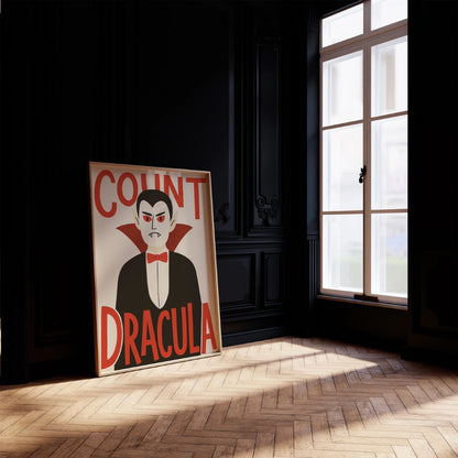 Count Dracula Halloween Print – Funny Vampire Wall Art