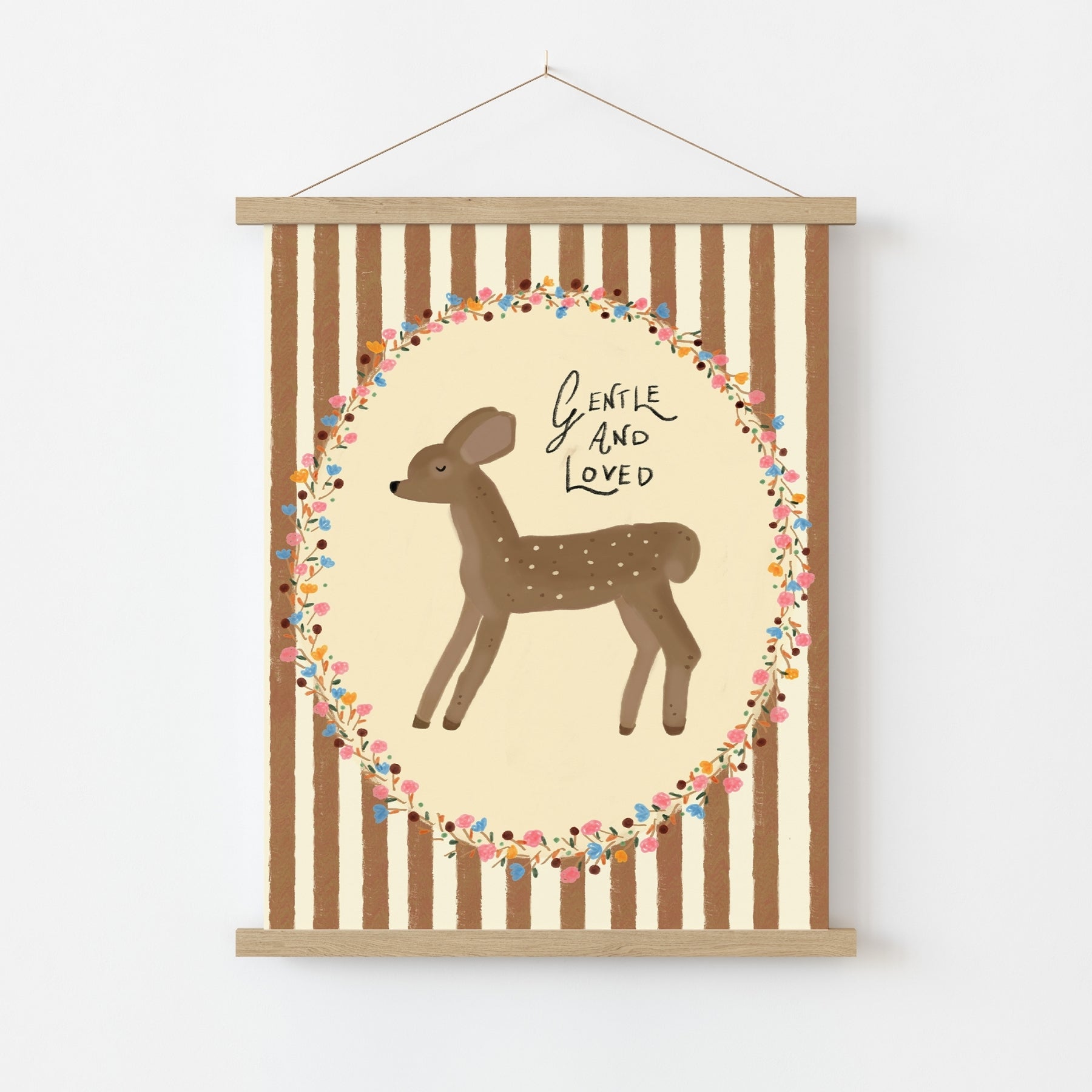 Gentle and Loved Nursery Wall Art