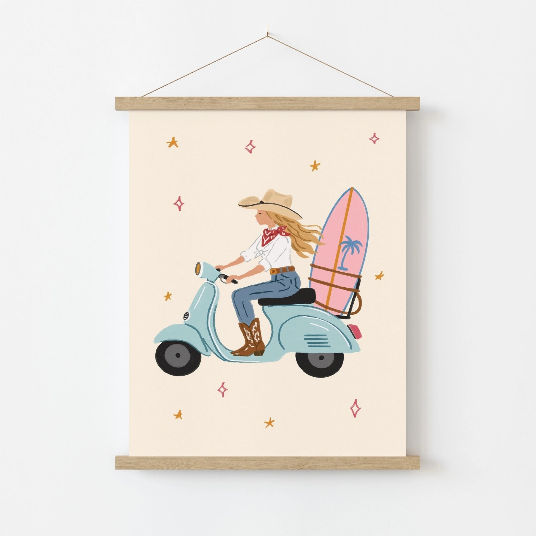 Affiche de Vespa surf