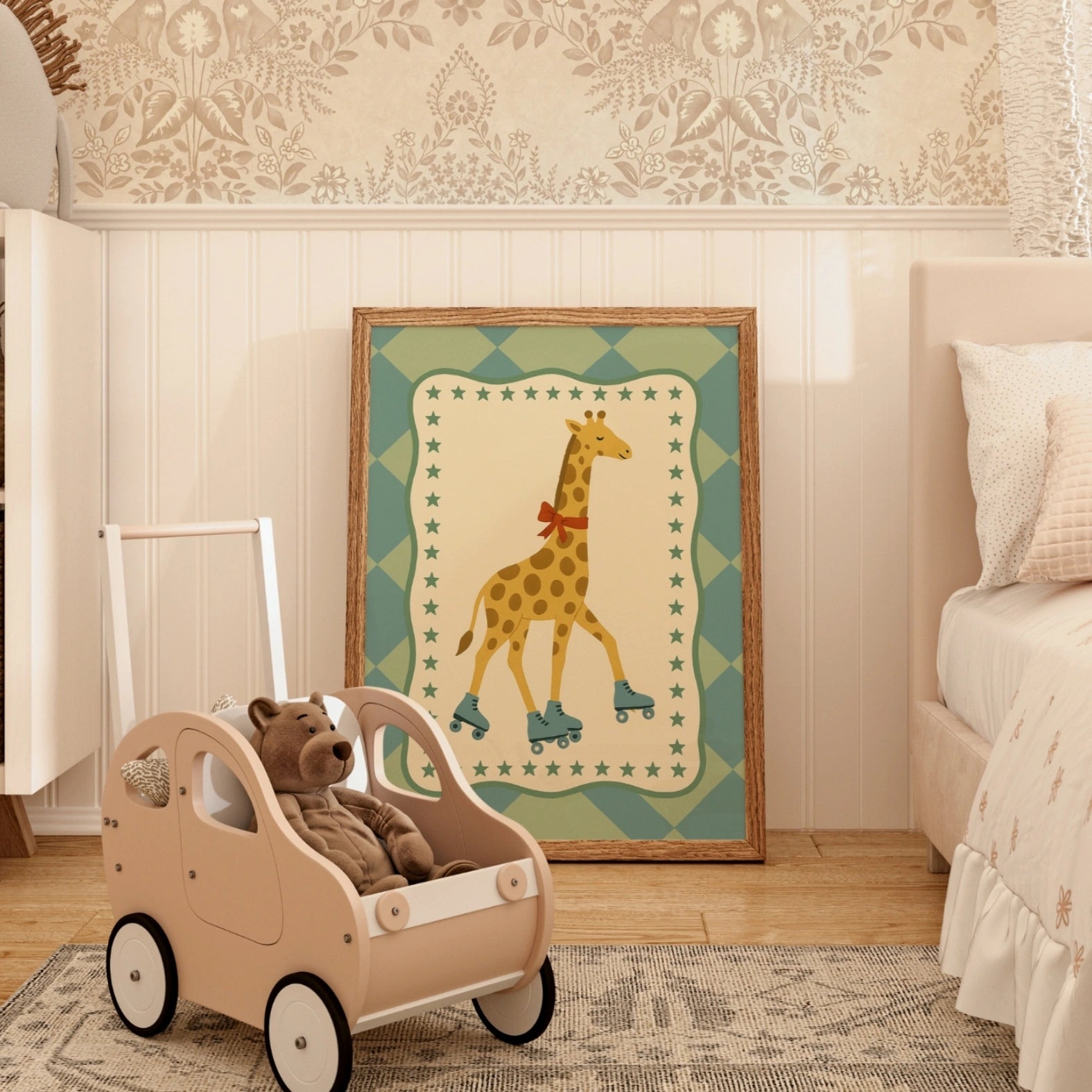 Roller Skating Giraffe