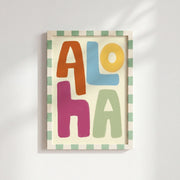 Colorful Tropical Typography – Coastal Wall Art