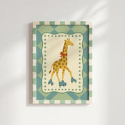 Roller Skating Giraffe – Nursery & kids wall art