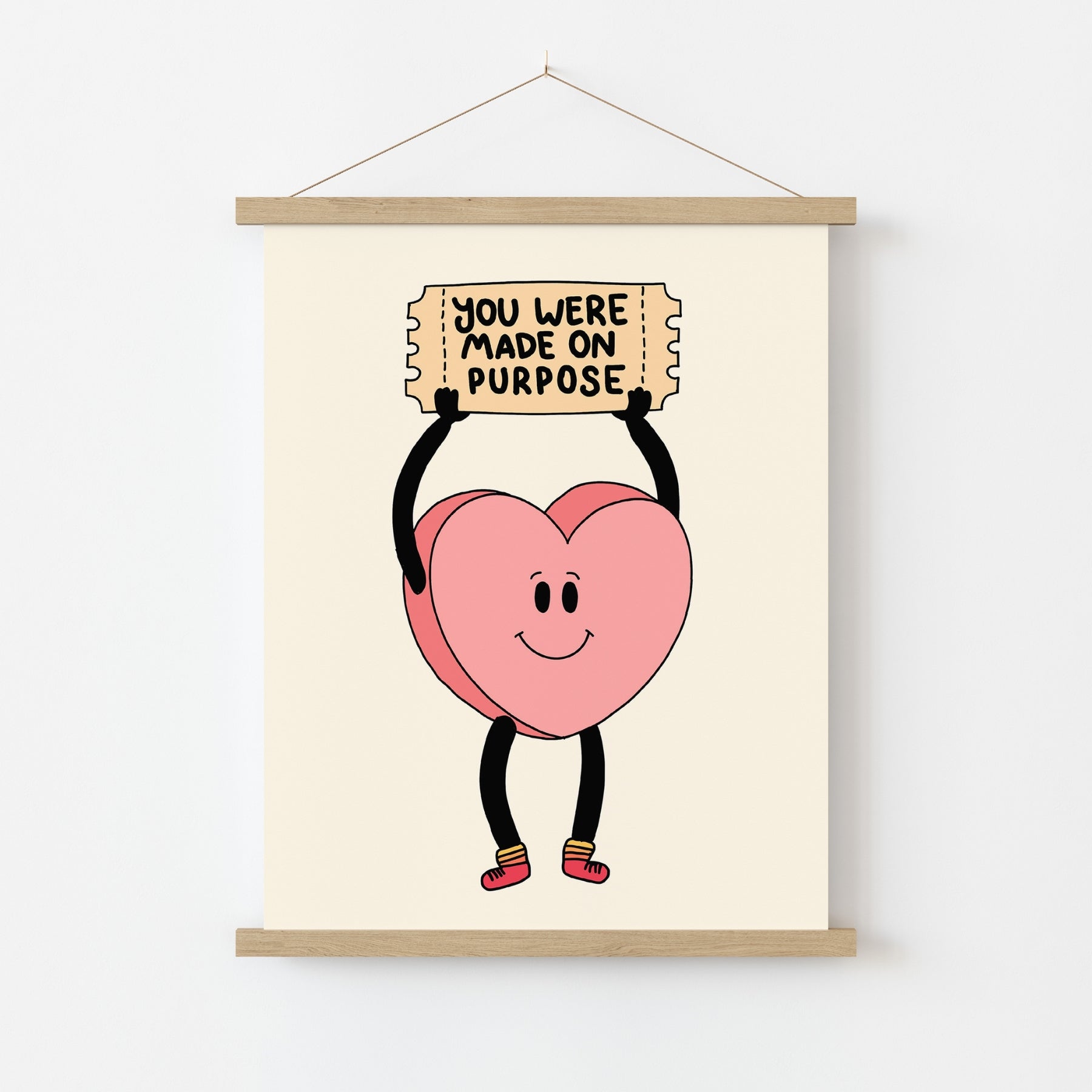 You Were Made On Purpose Print – Christian Encouragement Wall Art