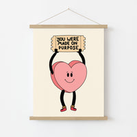 You Were Made On Purpose Print – Christian Encouragement Wall Art
