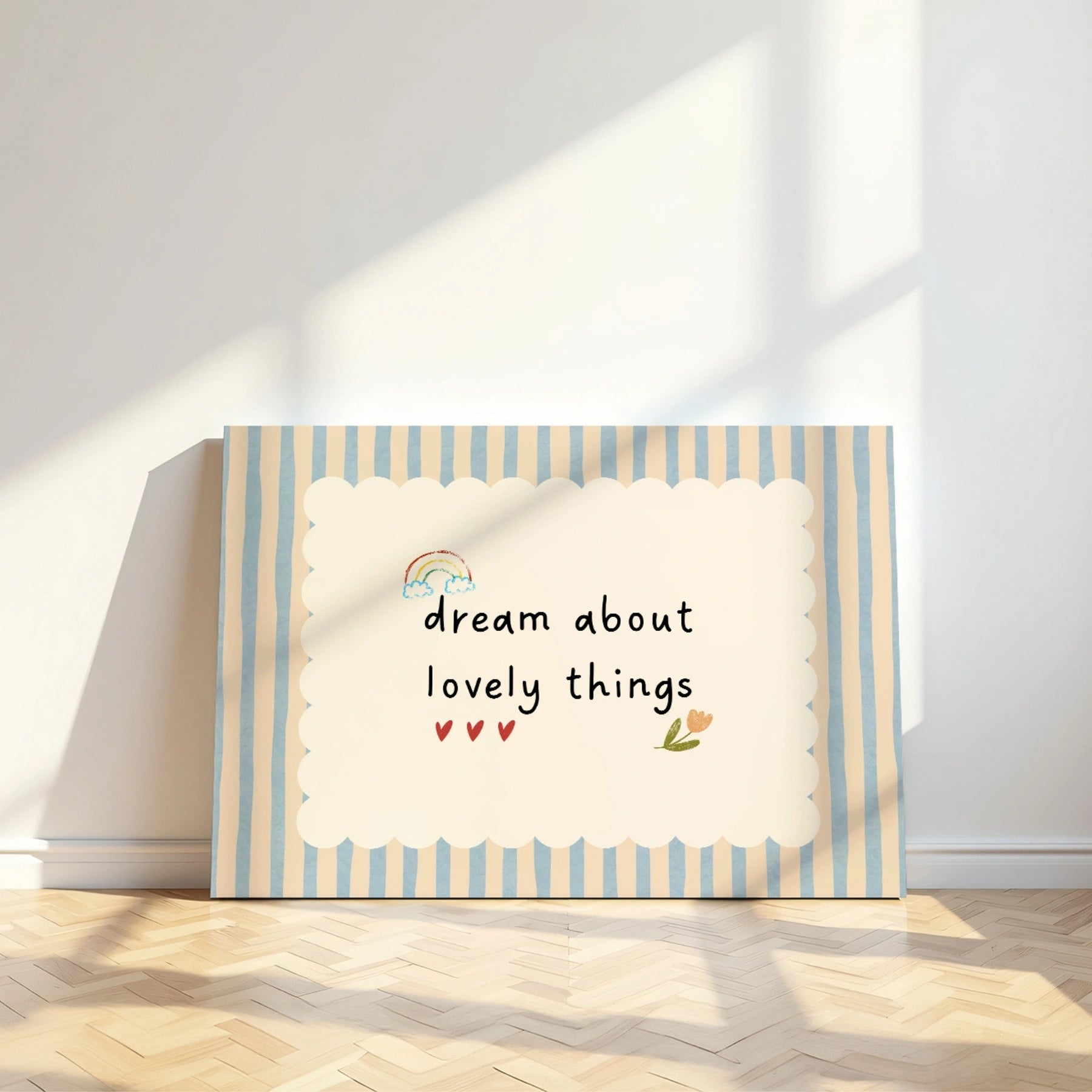 Cute Rainbow Canvas Wall Art