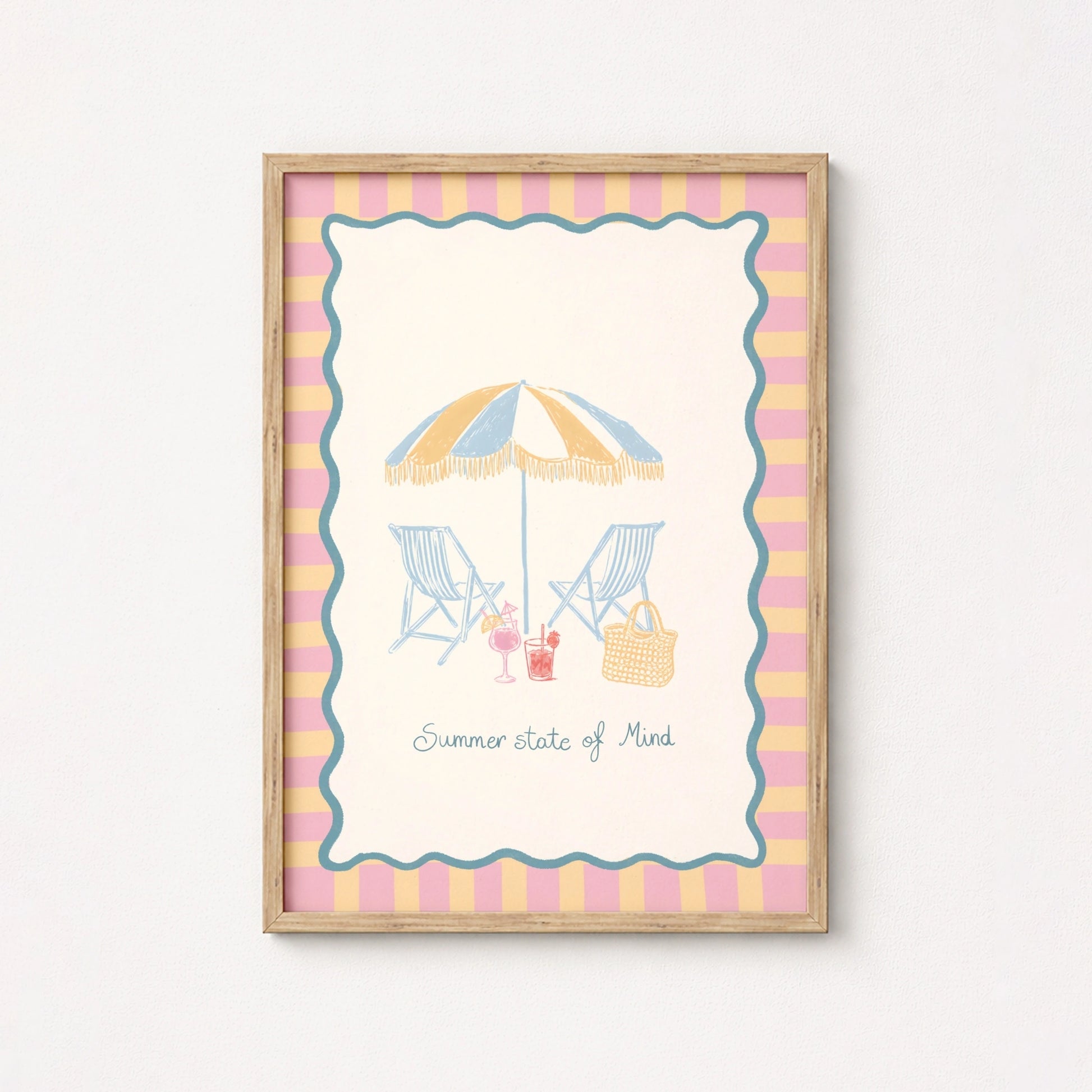 Poster costiero di spiaggia