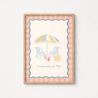 Poster costiero di spiaggia