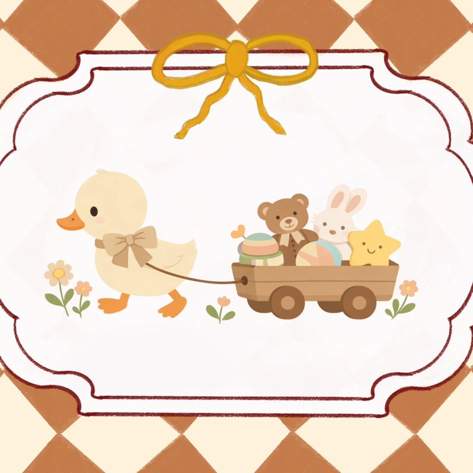 Décoration murale pour chambre d'enfant avec des canards