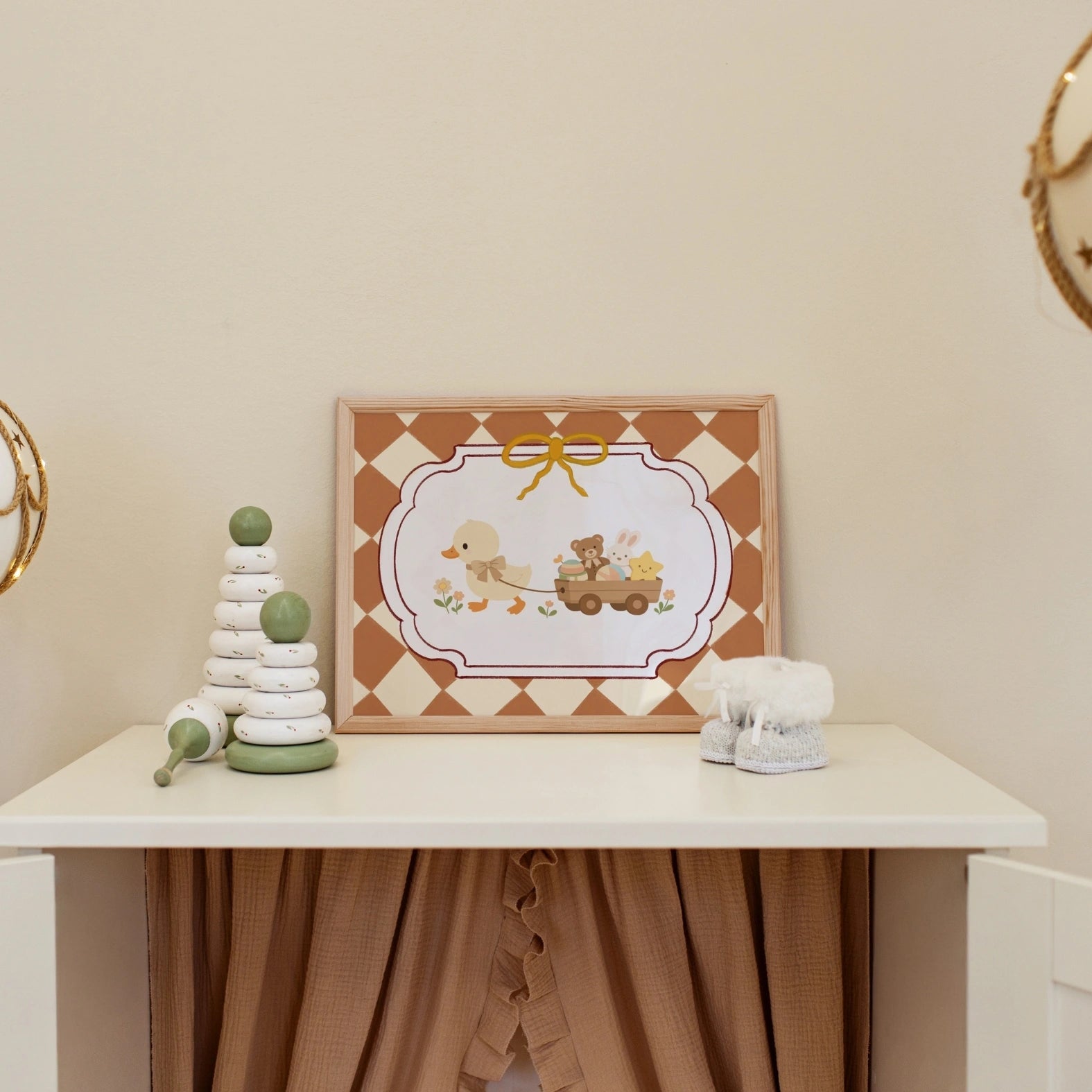 Décoration murale pour chambre d'enfant avec des canards