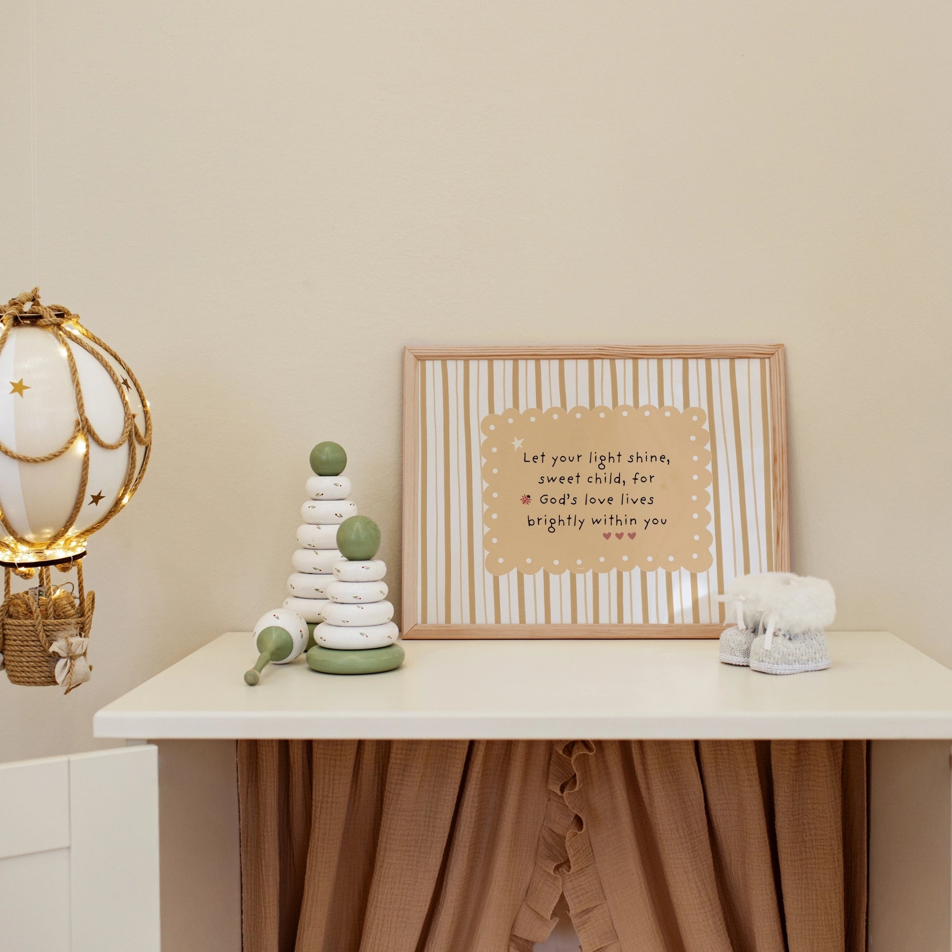 Décoration murale chrétienne pour chambre d'enfant