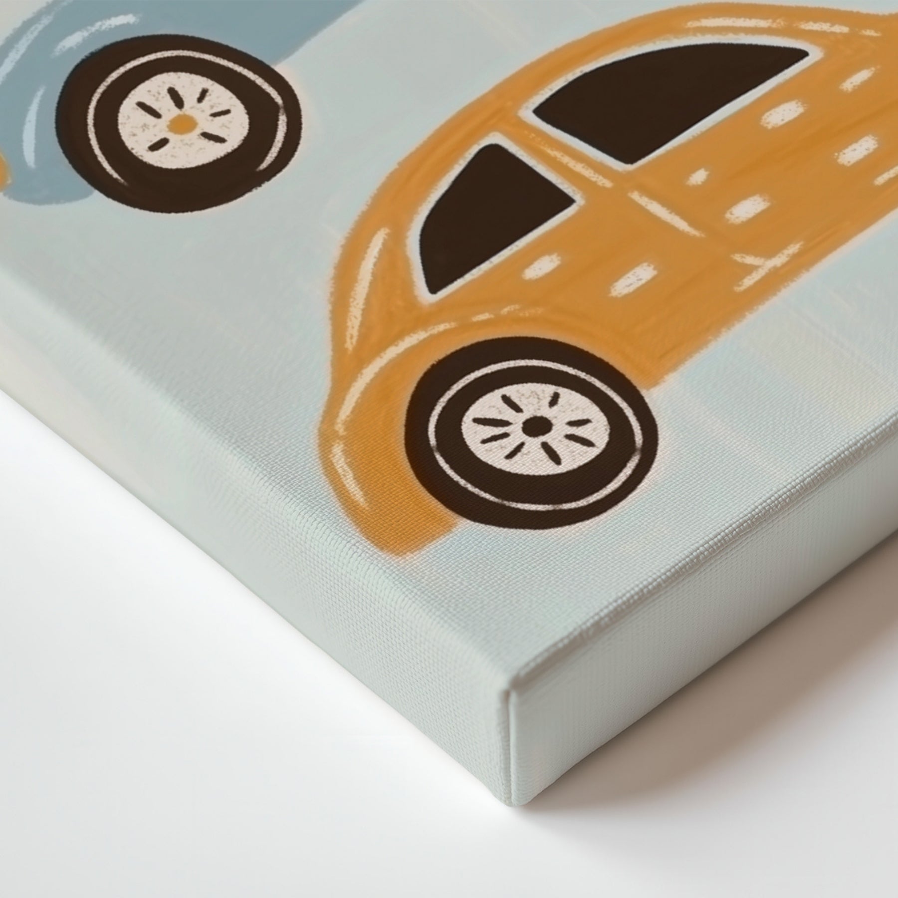 Vintage Cars Nursery Canvas Print