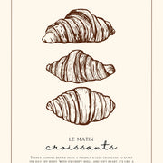 Croissant Kitchen - Poster da cucina