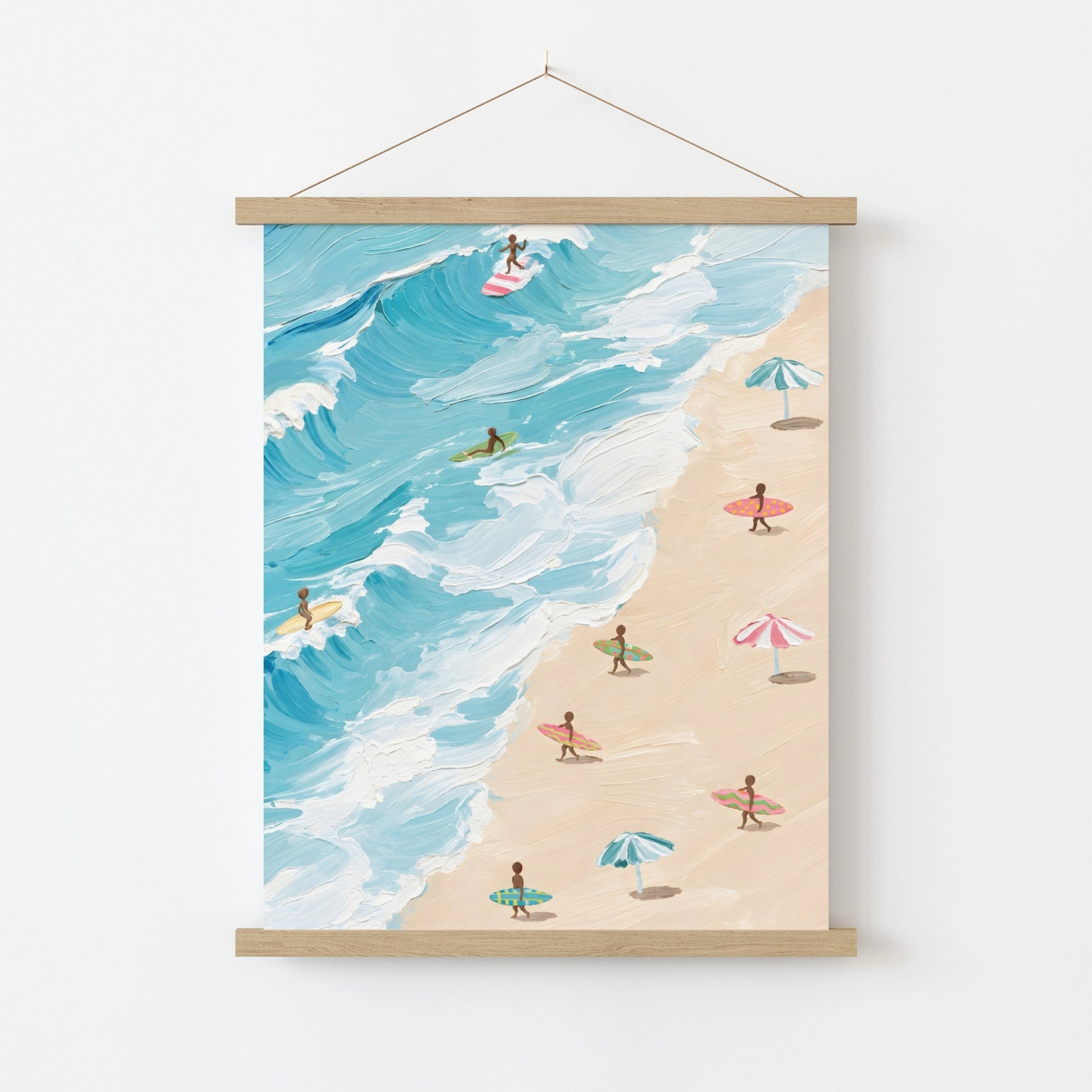 Surf Beach Wall Art, Coastal Wall Decor