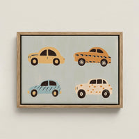 Colorful Cars Nursery Canvas Print