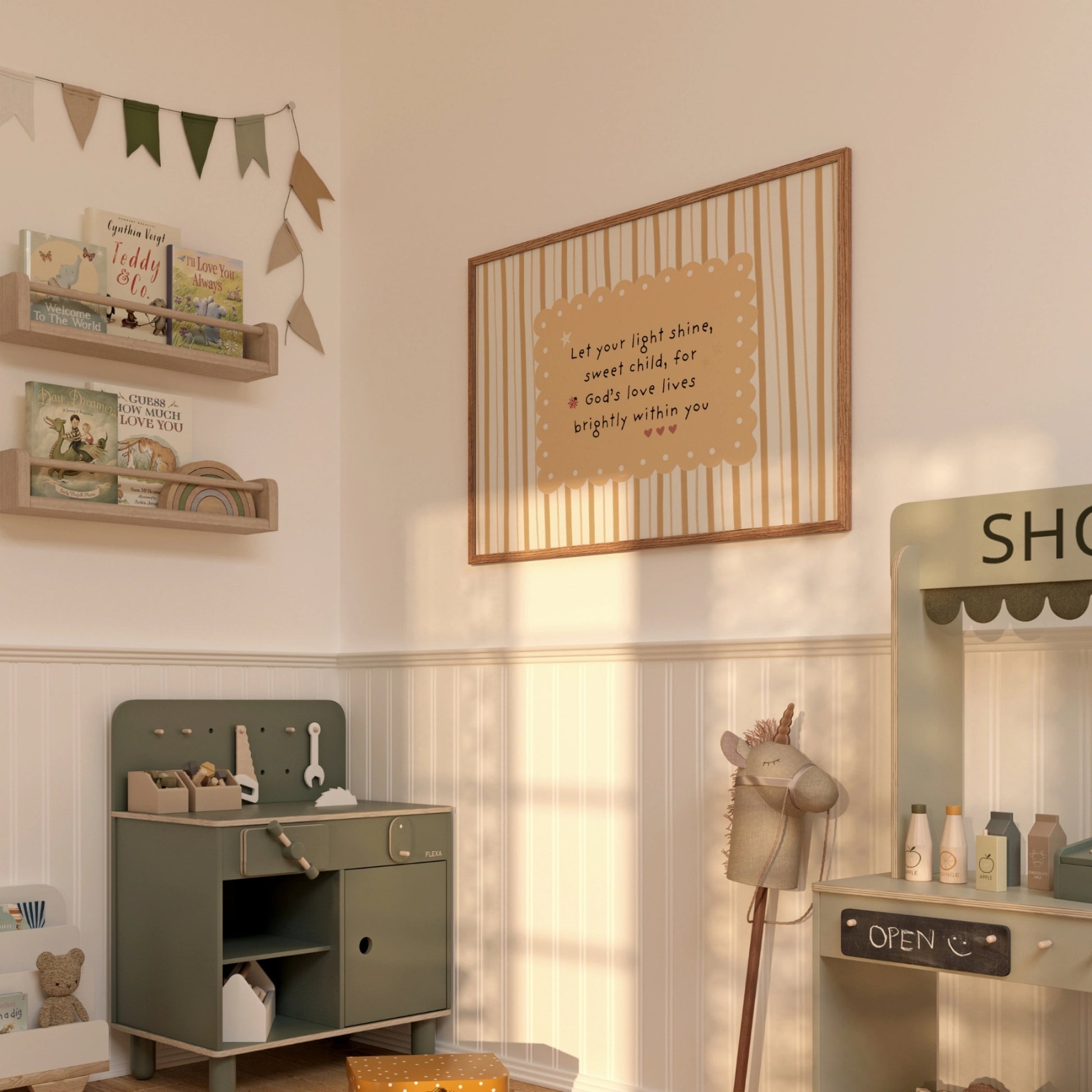 Décoration murale chrétienne pour chambre d'enfant