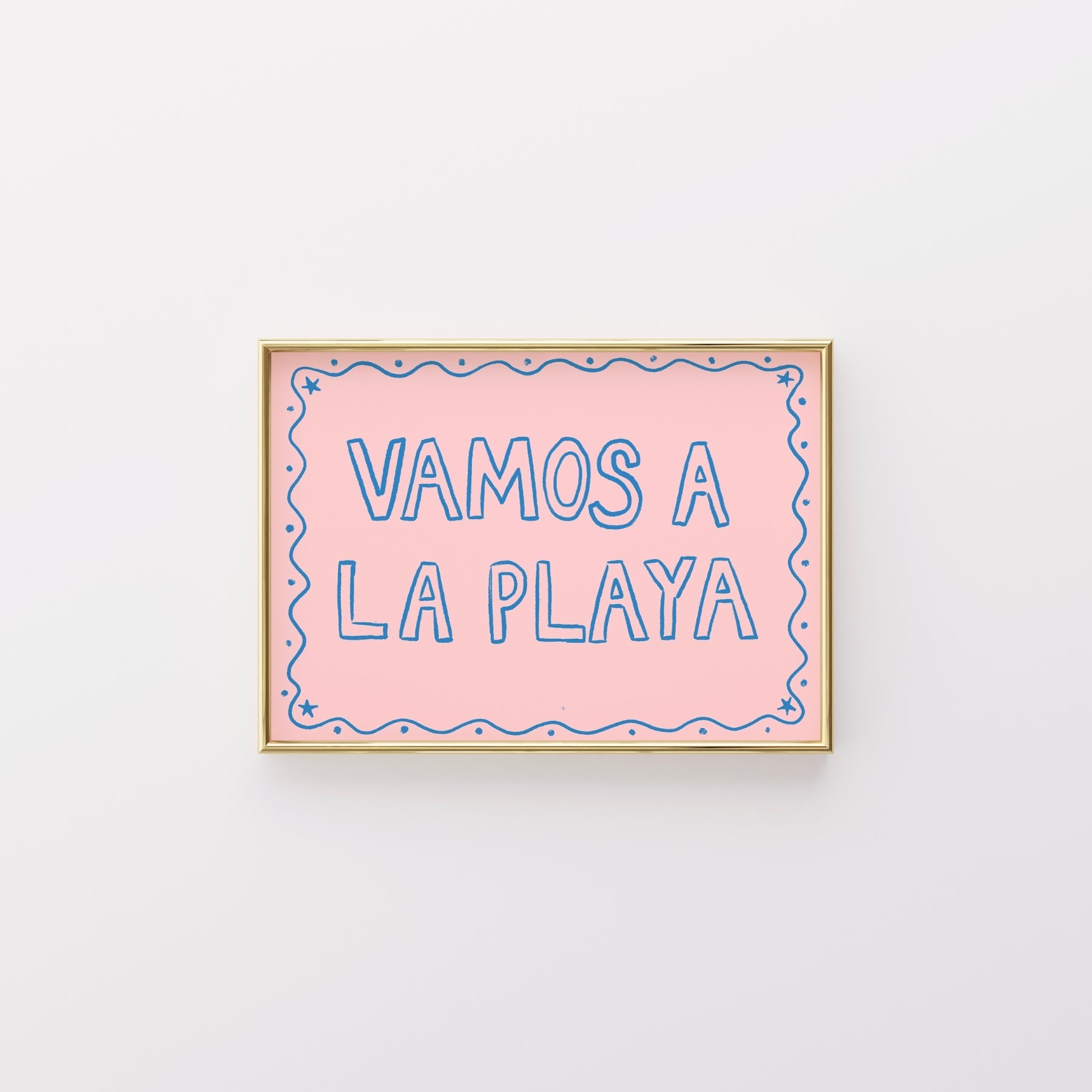Vamos a la Playa Wall Art – Divertente stampa estiva sulla spiaggia
