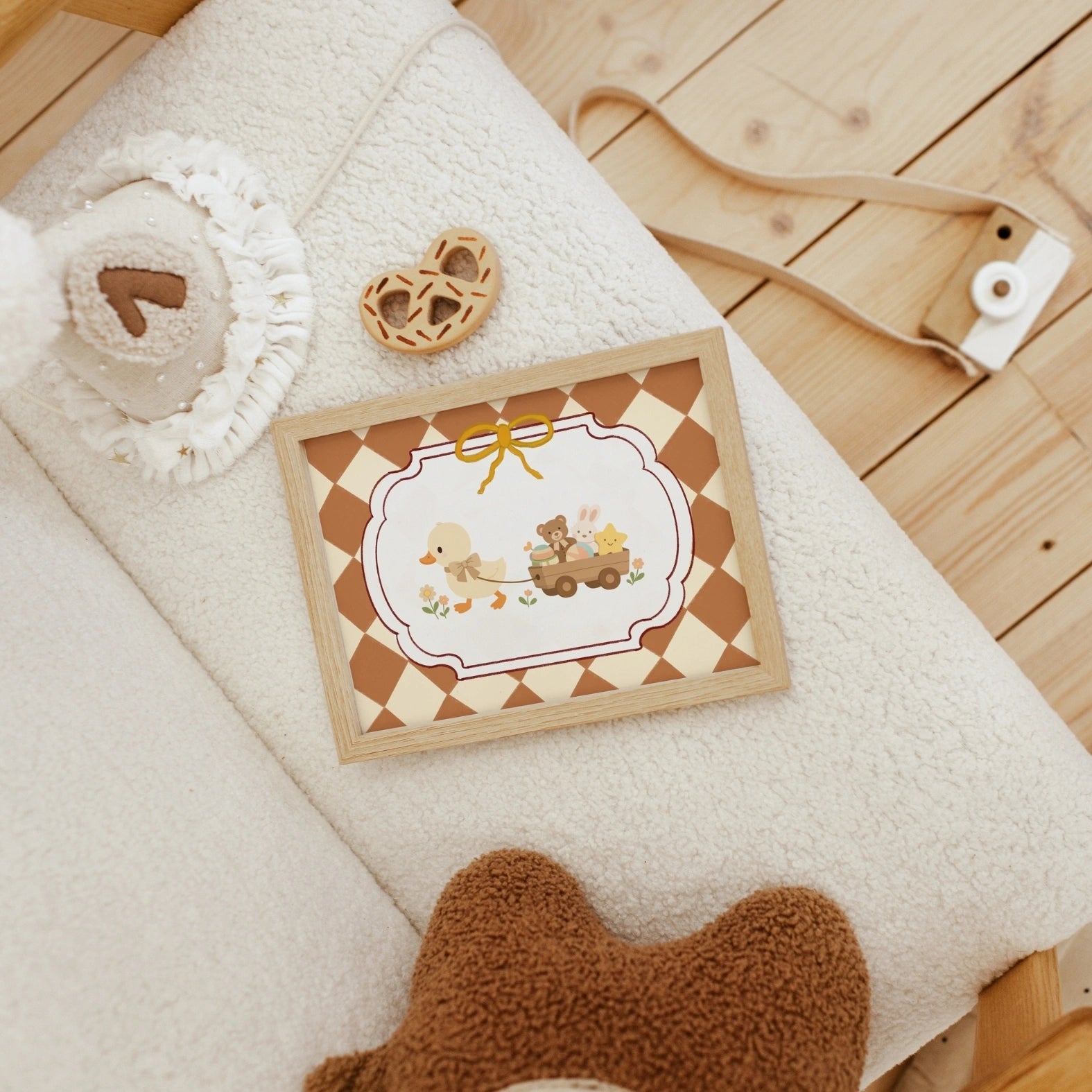 Décoration murale pour chambre d'enfant avec des canards