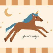 Magic Unicorn under the Moon - Nursery & Kids Wall Art