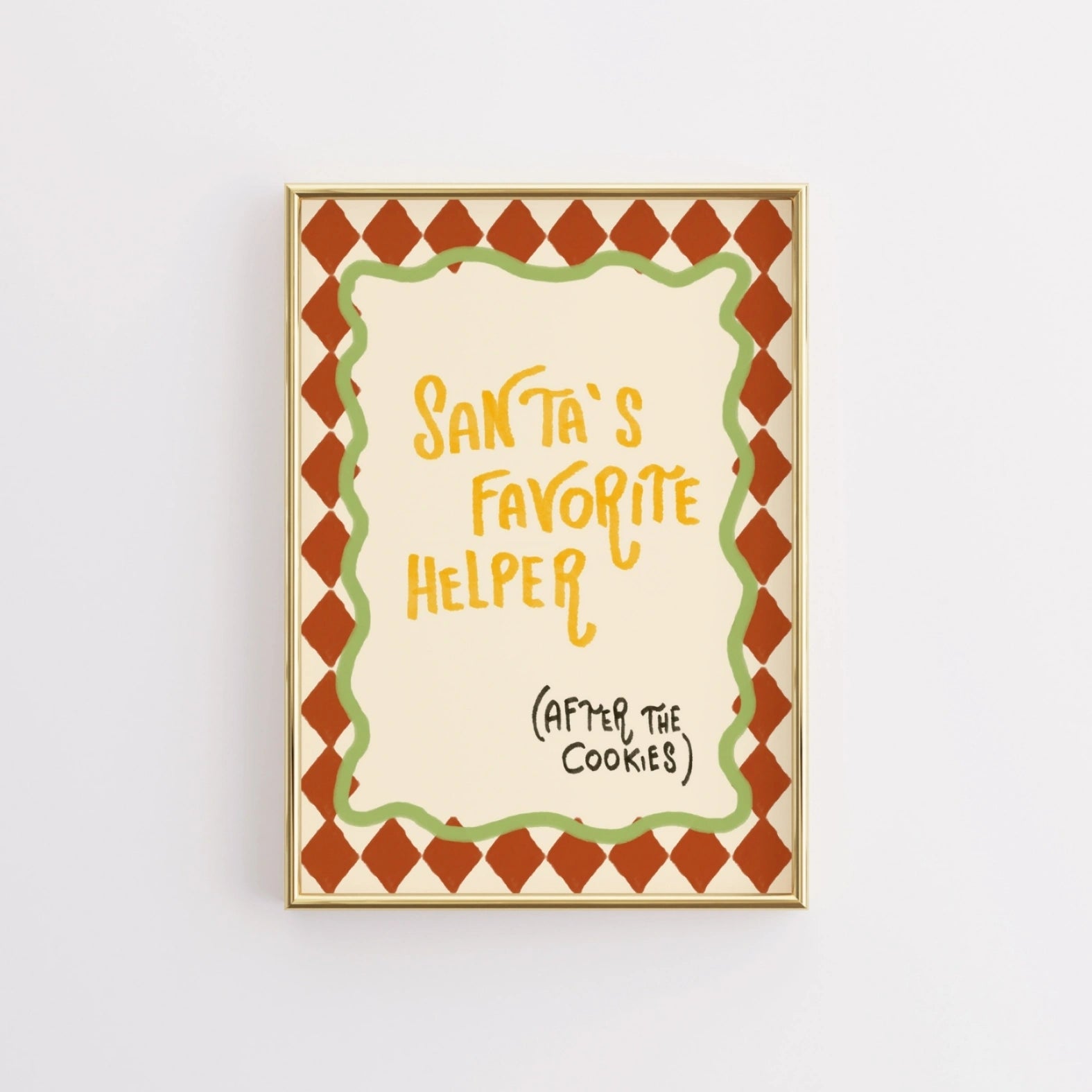 Santa’s Favorite Helper Christmas Print