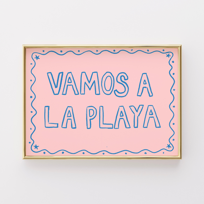 Vamos a la Playa Wall Art – Fun Summer Beach Print