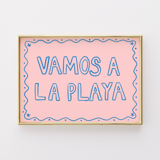 Vamos a la Playa Wall Art – Fun Summer Beach Print