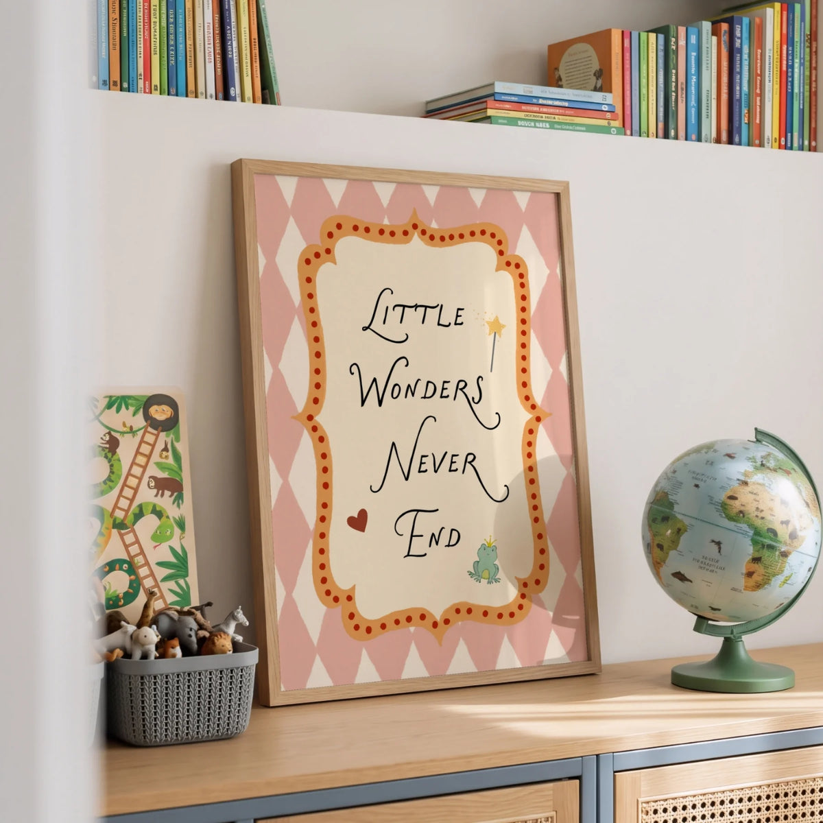 Little Wonders Never End – Poster fürs Kinderzimmer