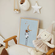 Bear Astronaut Moon – Nursery & kids wall art
