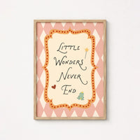 Little Wonders Never End – Poster fürs Kinderzimmer