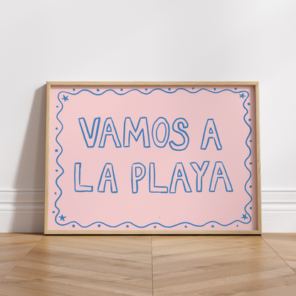 Vamos a la Playa Wall Art – Fun Summer Beach Print