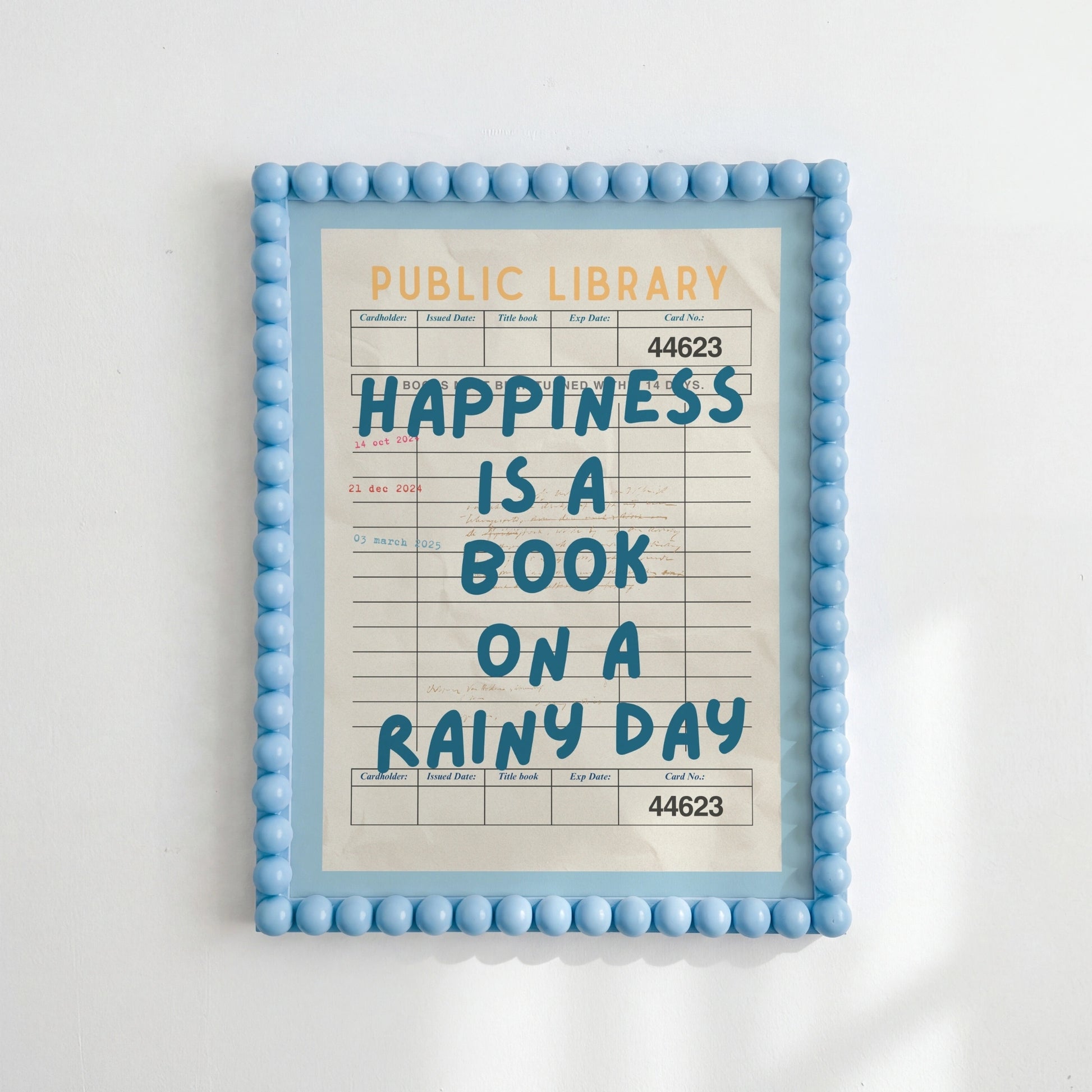 Book on a Rainy Day Print – Retro Library Wall Art