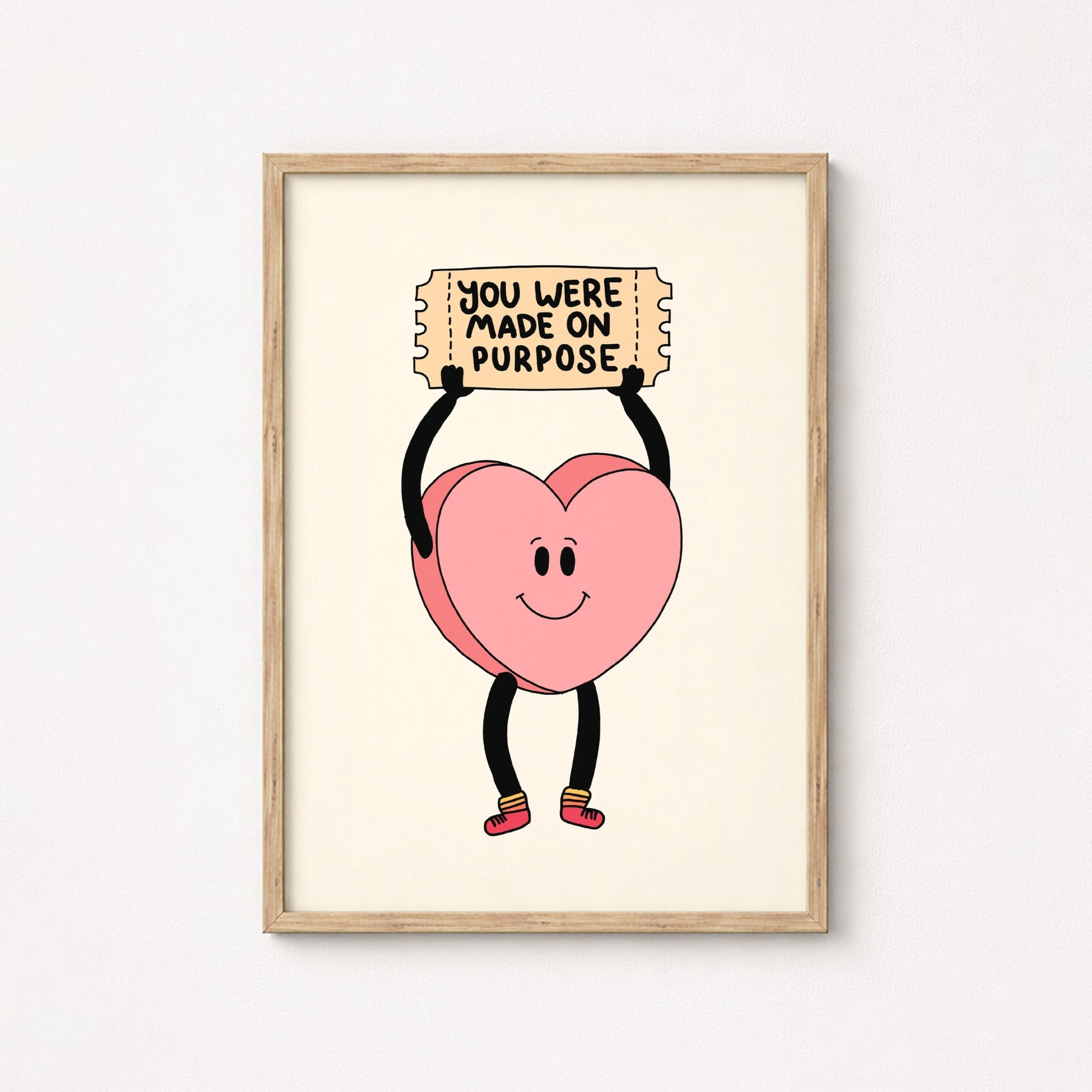 You Were Made On Purpose Print – Christian Encouragement Wall Art