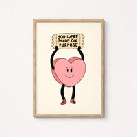 You Were Made On Purpose Print – Christian Encouragement Wall Art