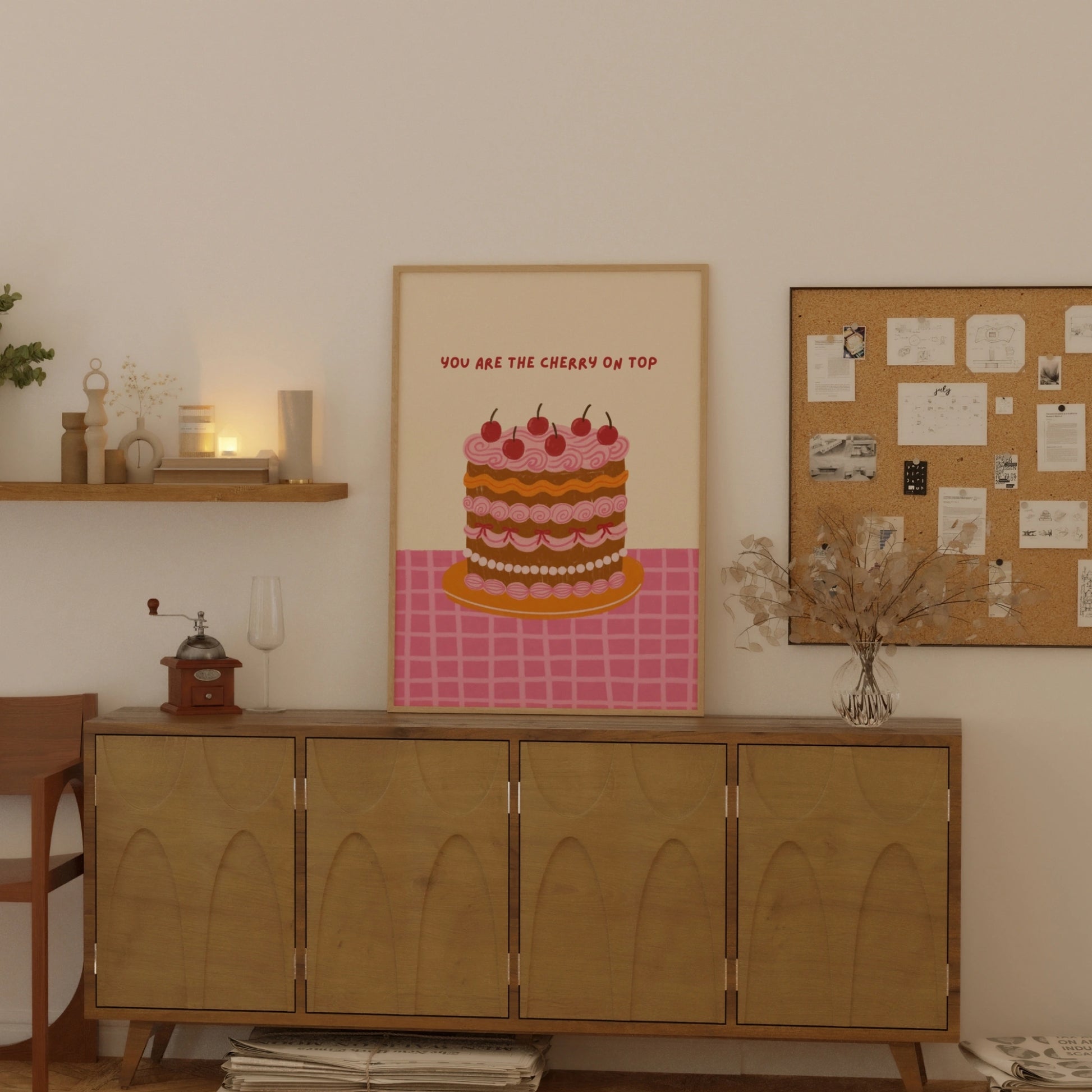 Joli gâteau de la Saint-Valentin imprimé