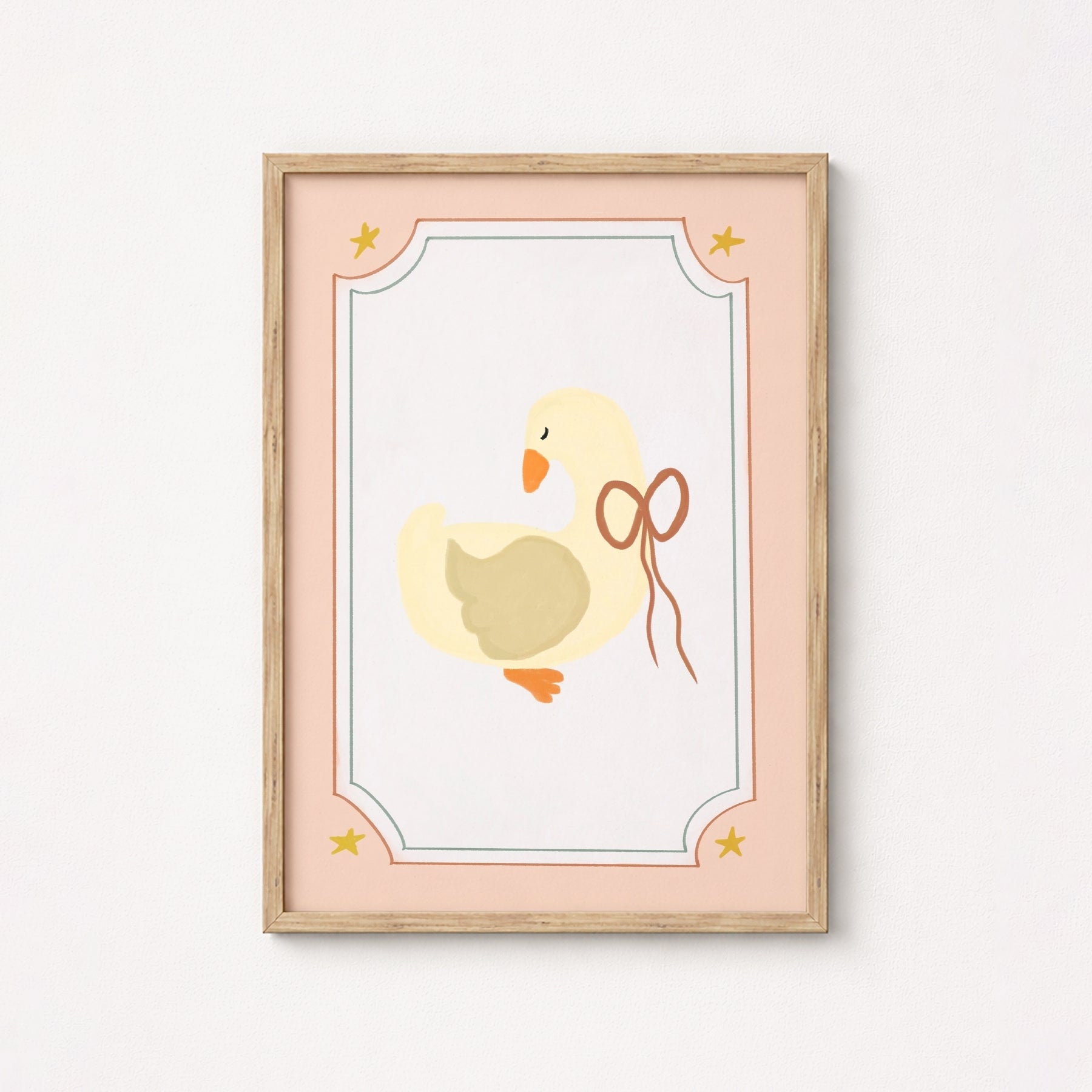 Simpatica decorazione murale con oca