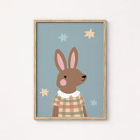 Cute Rabbit Kids Print