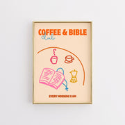 Coffee and Bible Club – Christian Wall Art