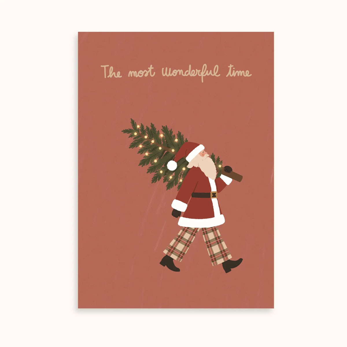 Weihnachtsmann und Rentier – 2er-Set Weihnachtsposter