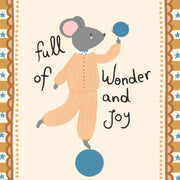 Full of Wonder and Joy Mouse - Nursery & Kids Wall Art