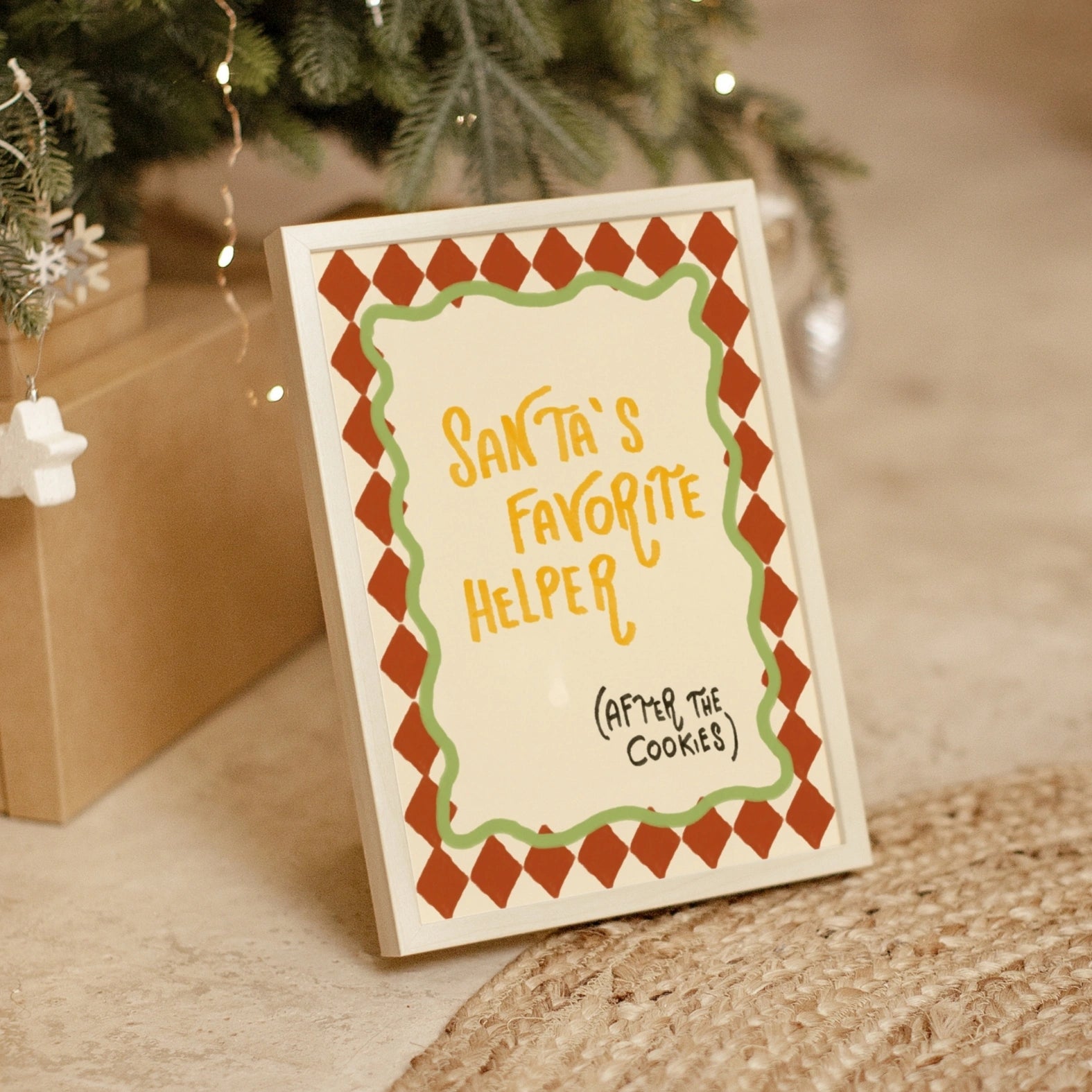 Santa’s Favorite Helper Christmas Print