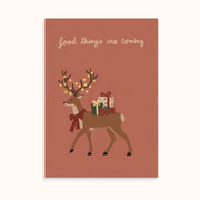Weihnachtsmann und Rentier – 2er-Set Weihnachtsposter