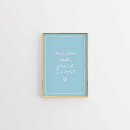 Read More Books Wall Art – Motivational Quote Printable