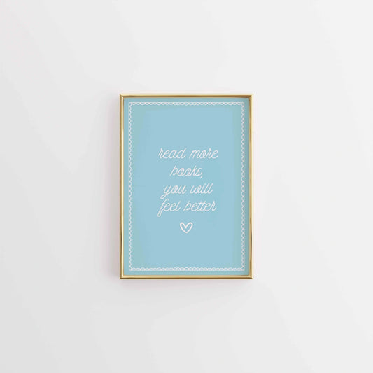Read More Books Wall Art – Motivational Quote Printable