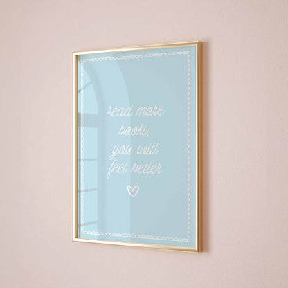 Read More Books Wall Art – Motivational Quote Printable
