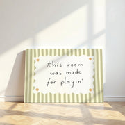 Vintage Striped – Nursery & Kids Canvas Wall Art
