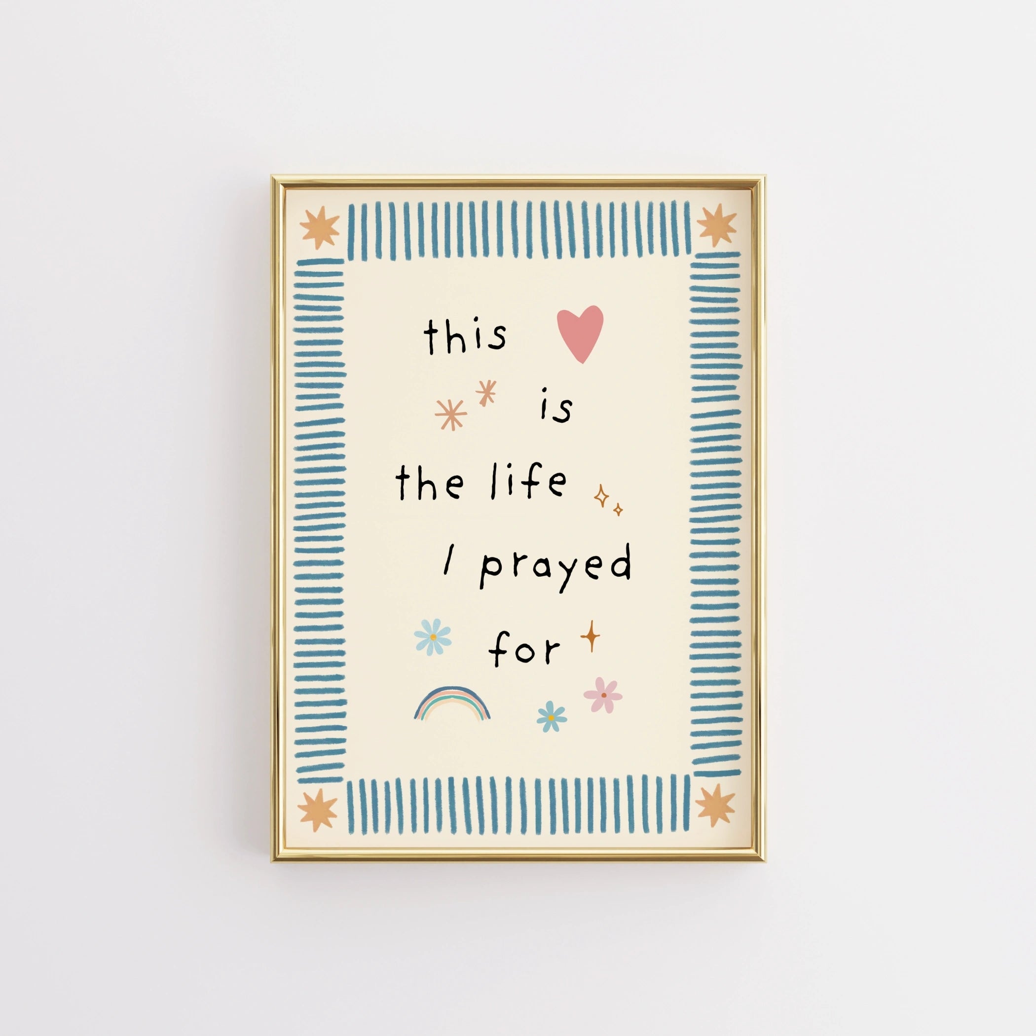 Décoration murale chrétienne pour chambre d'enfant