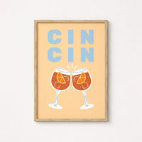 Cin Cin Cocktail Wall Art
