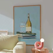 Books and Wine – Bookish wall art