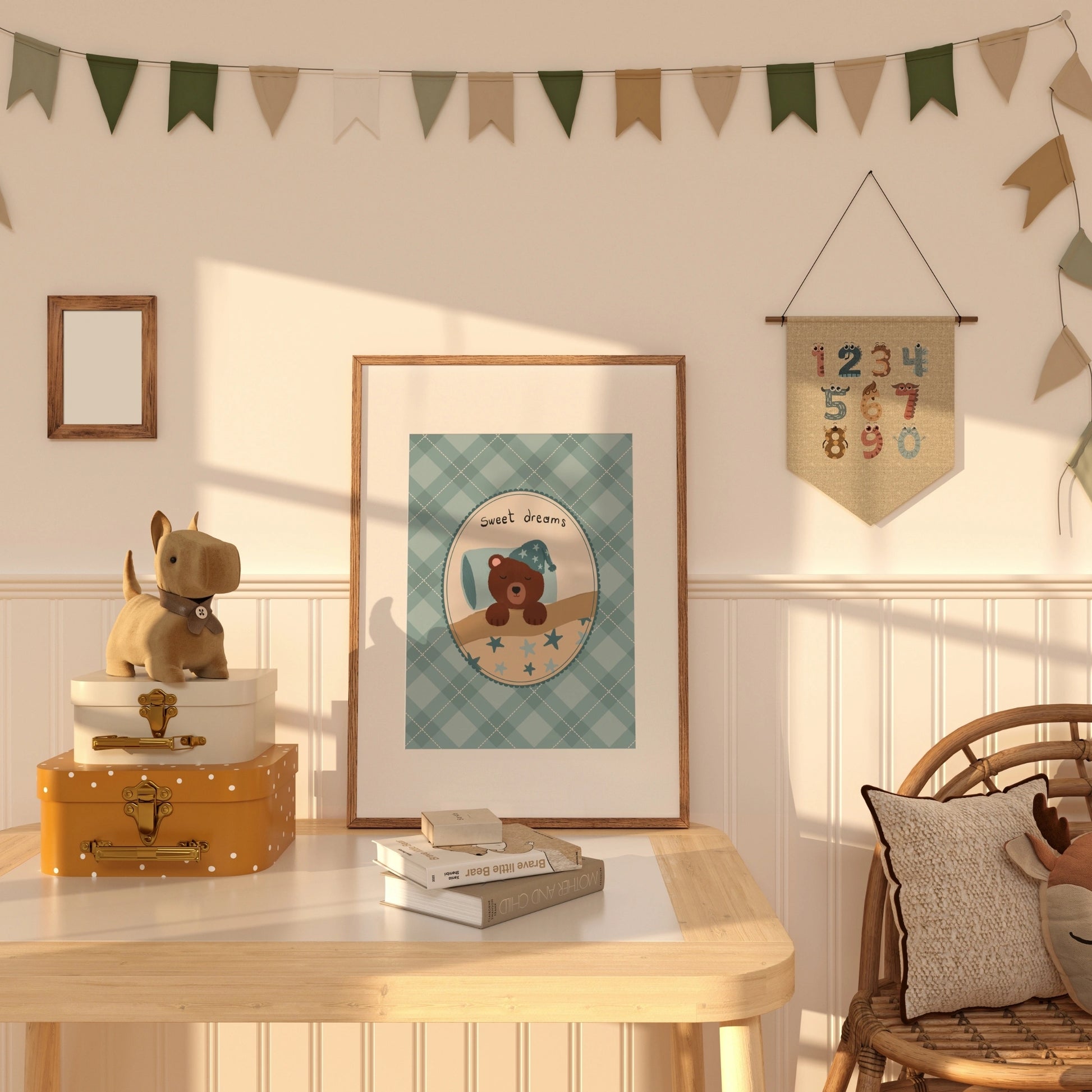 Sweet Dreams Bear Nursery Print
