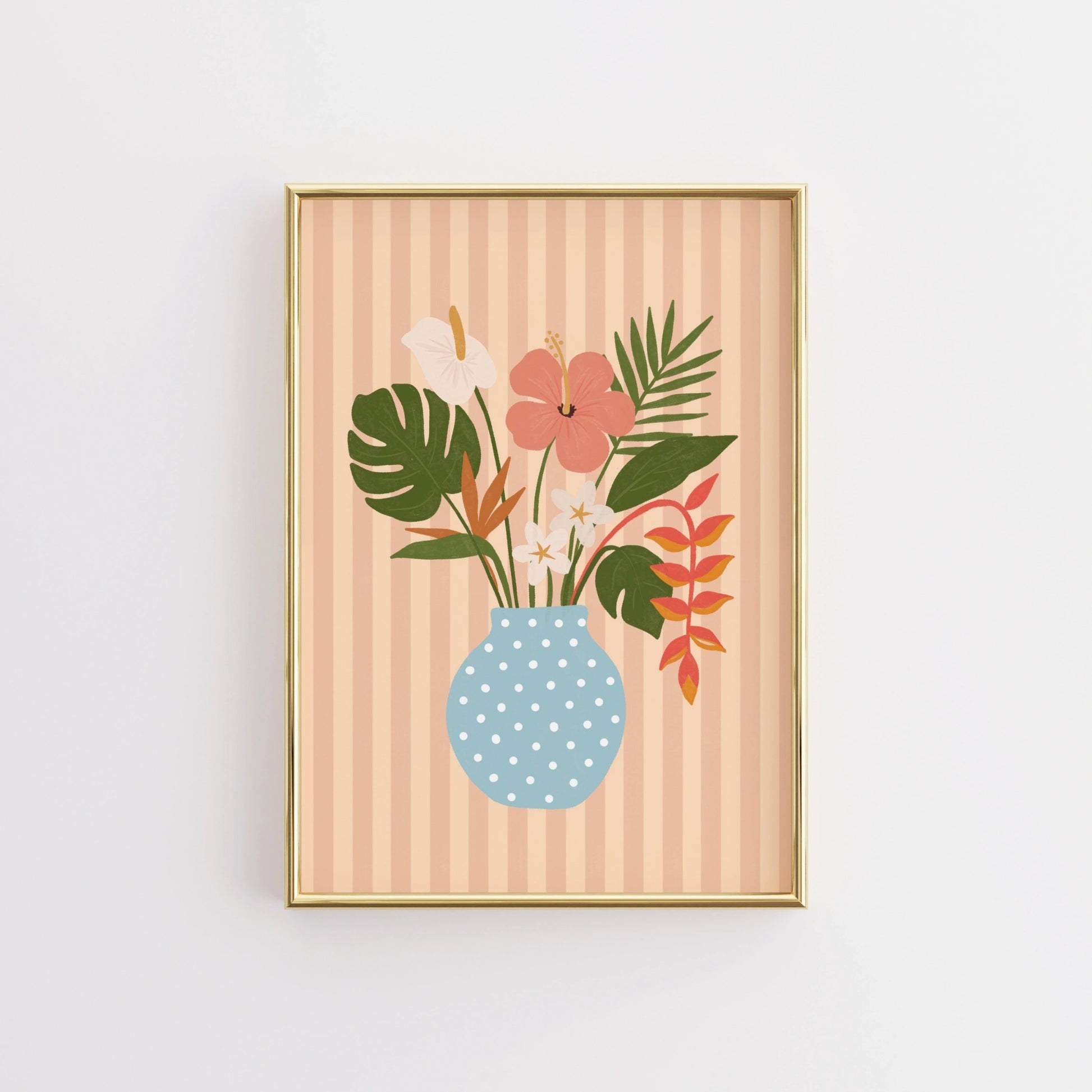 Surf Up Wall Art - Poster colorato con tavola da surf