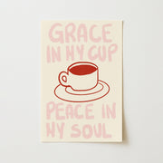 Grace in My Cup - Poster cristiano